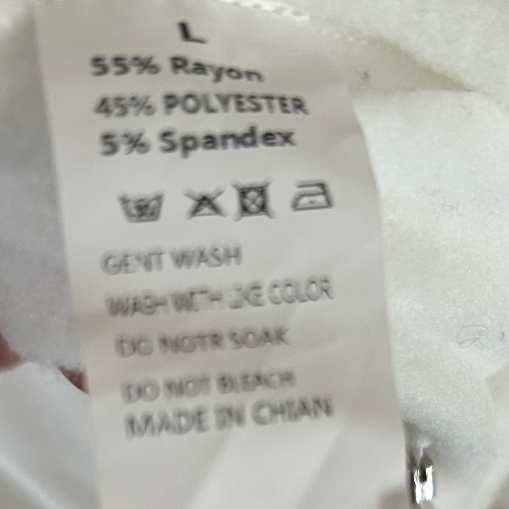 White Zip-Up Hoodie NWOT - Picture 5 of 5